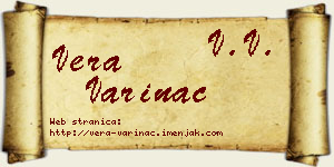 Vera Varinac vizit kartica